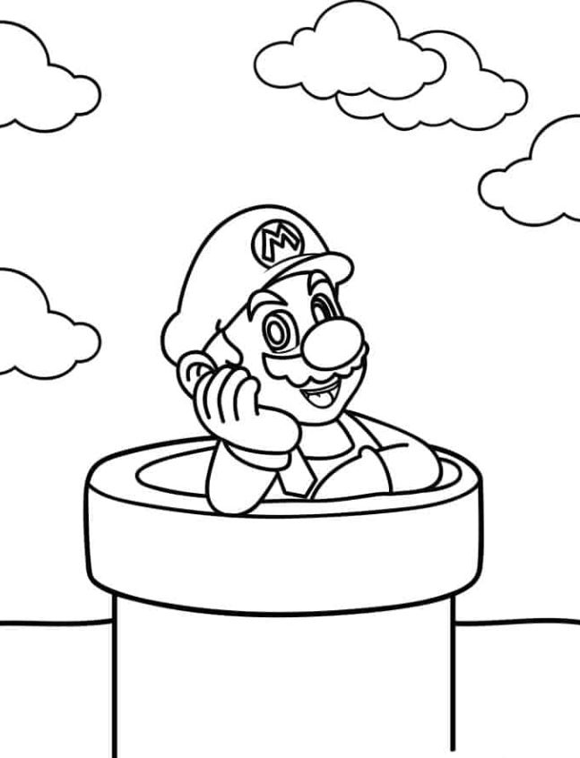 Mario Ing Pages   Mario In Tunnel To