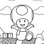 Mario Coloring Pages   Toad Coloring Page For Kids