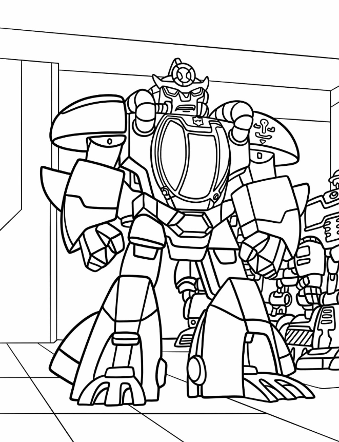 Rescue Bots Coloring Pages   High Tide Rescue Bot Coloring Page For