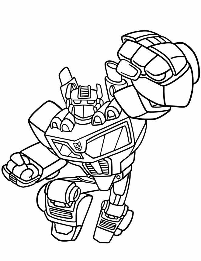 Rescue Bots Coloring Pages   Optimus Prime In Robot