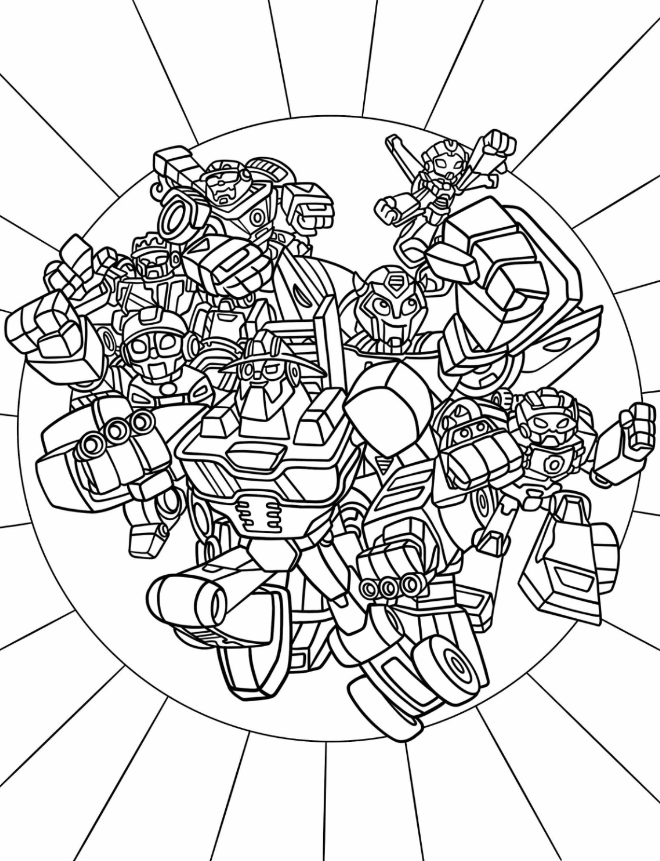 Rescue Bots Coloring S   Rescue Bots Characters Poster Coloring