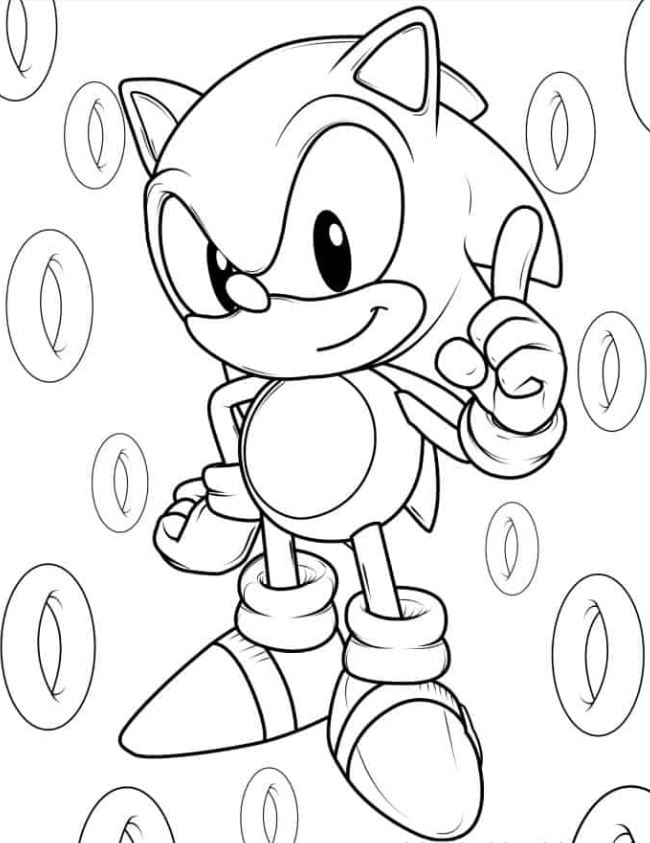 Baby Sonic With Rings To