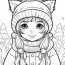 Classy Free Coloring Page Of Kids In Winter Activity Coloring Sheets Ideas