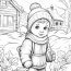 Classy Free Coloring Page Of Kids In Winter Activity Coloring Sheets Inspiration