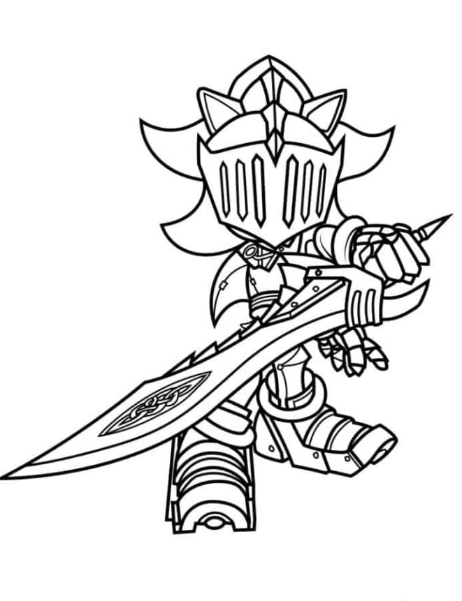 Coloring Page Of Sir Lancelot