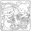 Cozy Tea Party Coloring Page