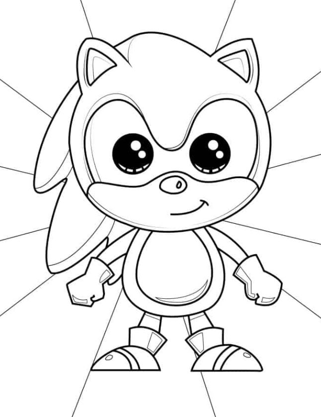 Cute Baby Sonic Cartoon To