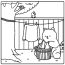 Drying Clothes Coloring Page