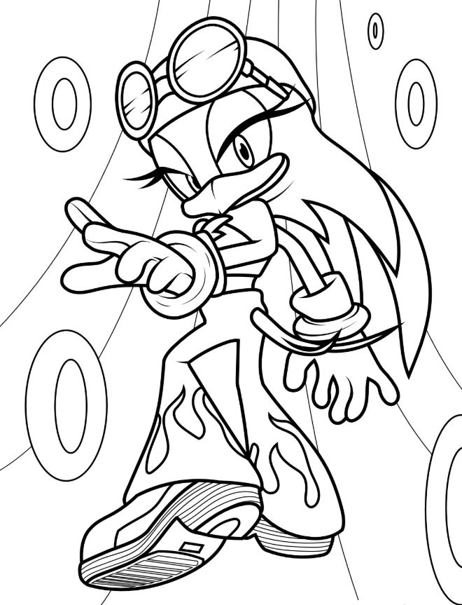 Kawaii Wave The Swallow Coloring Sheet