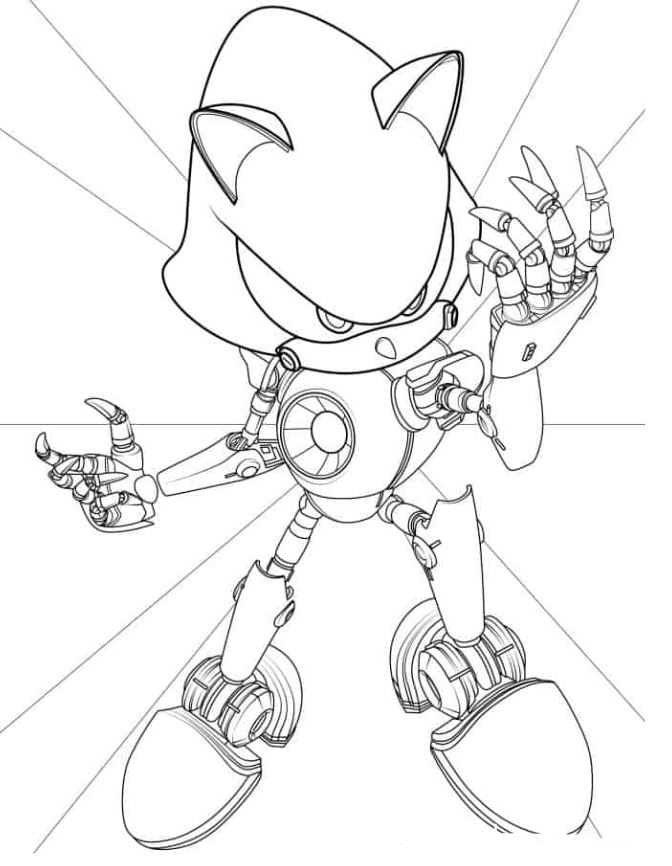 Metal Sonic Coloring