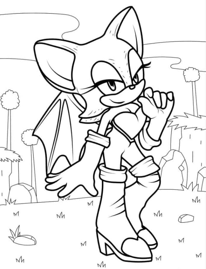 Rouge The Bat Coloring