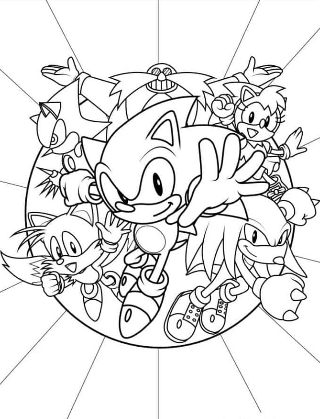 Sonic And Friends Coloring