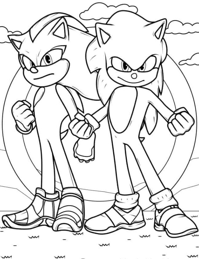 Sonic And Knuckles Coloring