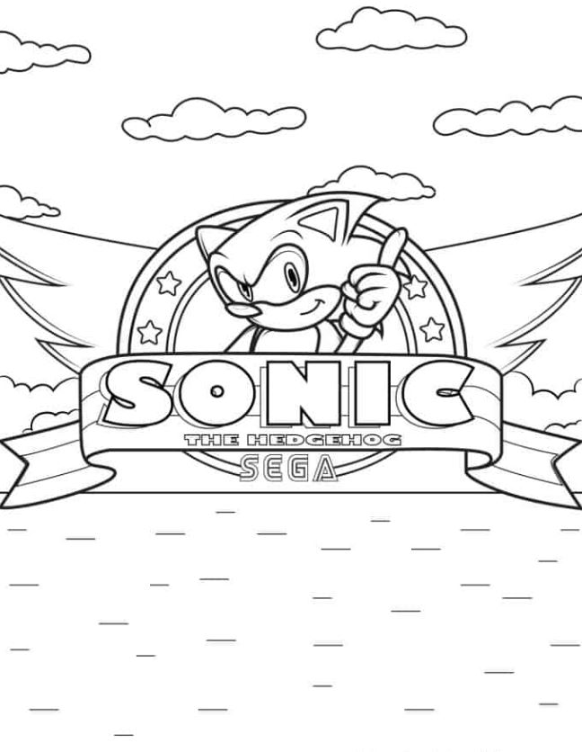 Sonic Logo Coloring