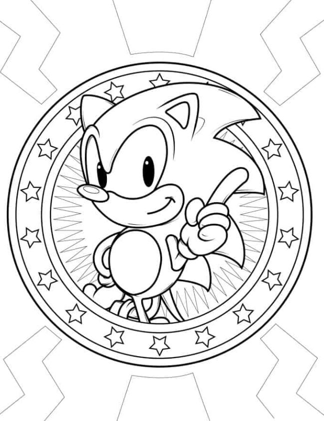 Sonic Pointing Finder With Stars To