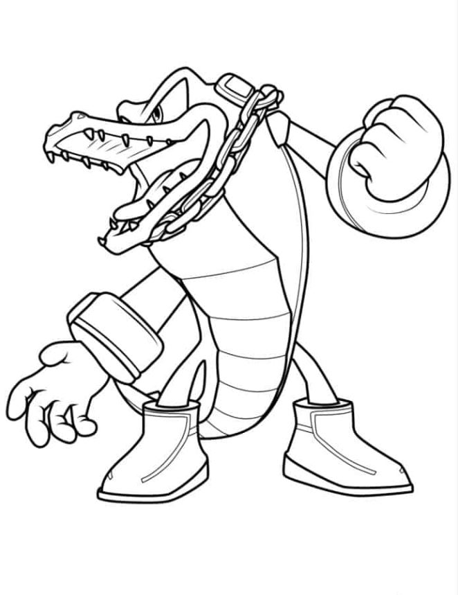 Vector The Crocodile Coloring