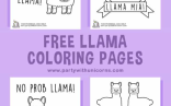 Llama Coloring Pages 03   Llama Coloring Page