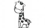 New Drawing Cute Giraffe   Giraffe Coloring Pages