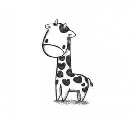 New Drawing Cute Giraffe   Giraffe Coloring Pages