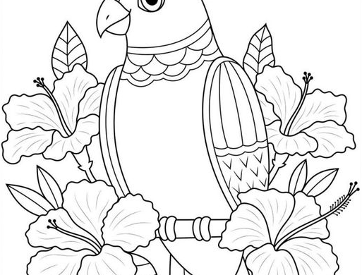 Adult Coloring Pages   Tropical Adult Coloring Free