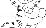 Cartoon Coloring Pages   How To Draw Garfield