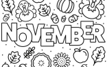 Coloring For Kids With Fall Into Fun   November Coloring Page