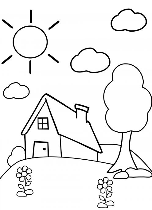 Coloring For Kids With Preschool Coloring Page