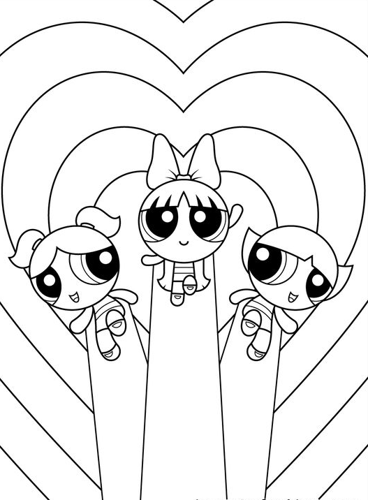 Coloring  Aesthetic With Powerpuff Girls Coloring