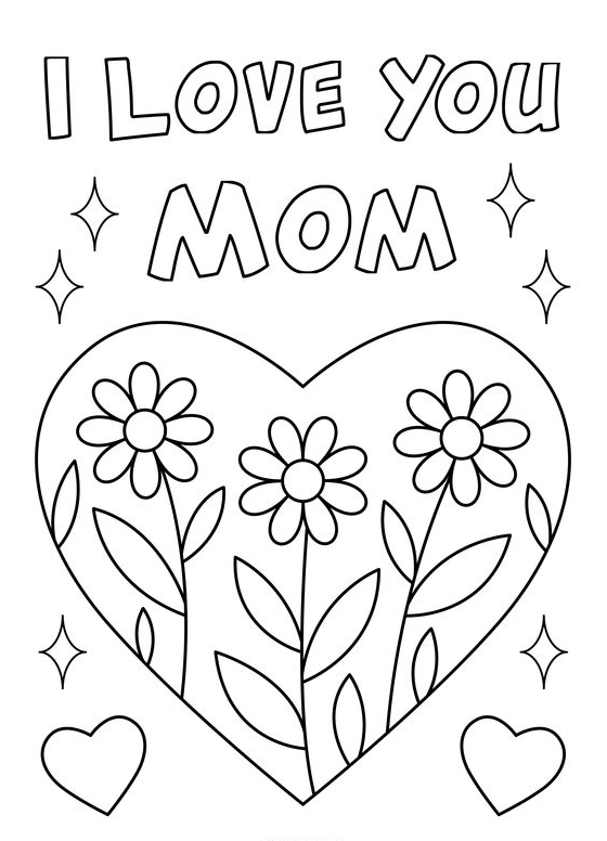Coloring Pages - FREE Mother's Day Coloring Printables