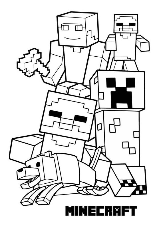 Coloring Pages For Boys   Best  Minecraft Coloring Pages PDF For Free At