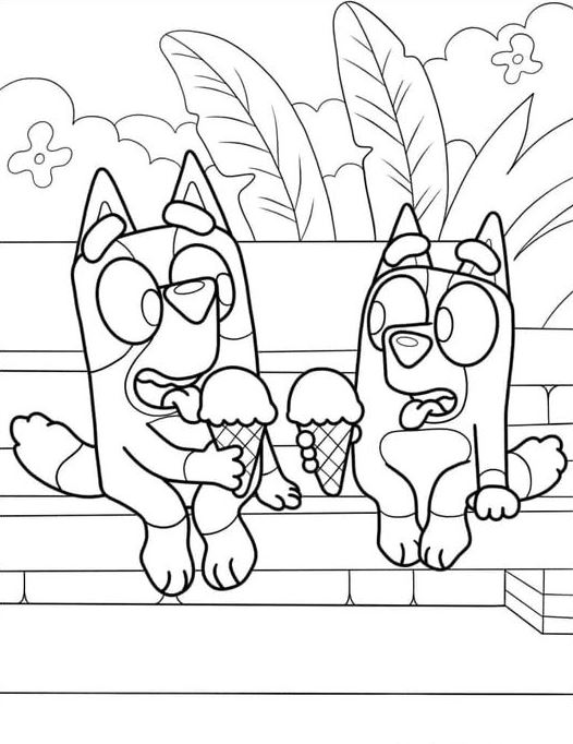 Coloring Pages For Boys   Bluey Coloring Pages Free PDF