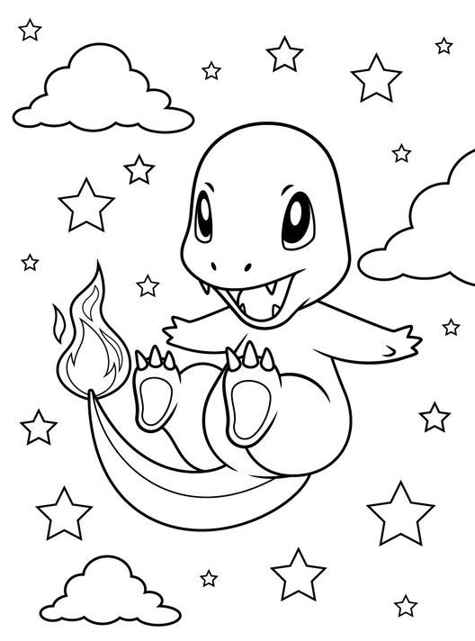Coloring  For Boys   Charmander Coloring