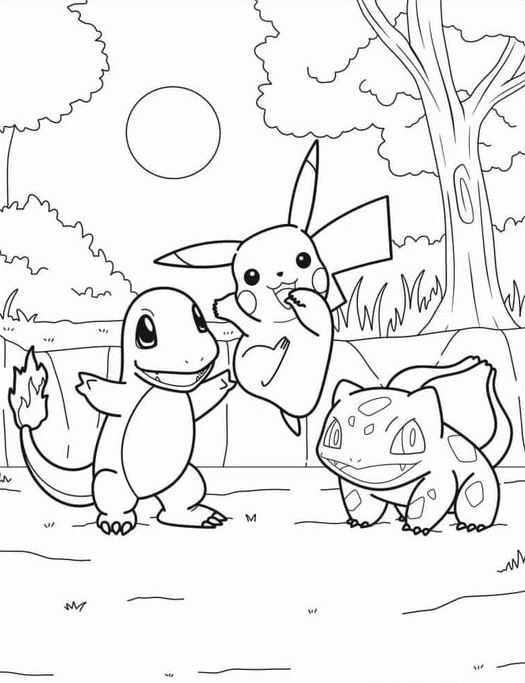 Coloring Pages For Boys   Pokemon Coloring Pages Free PDF