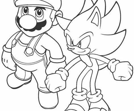 Coloring Pages For Boys   Printable Sonic Coloring Pages For Kids