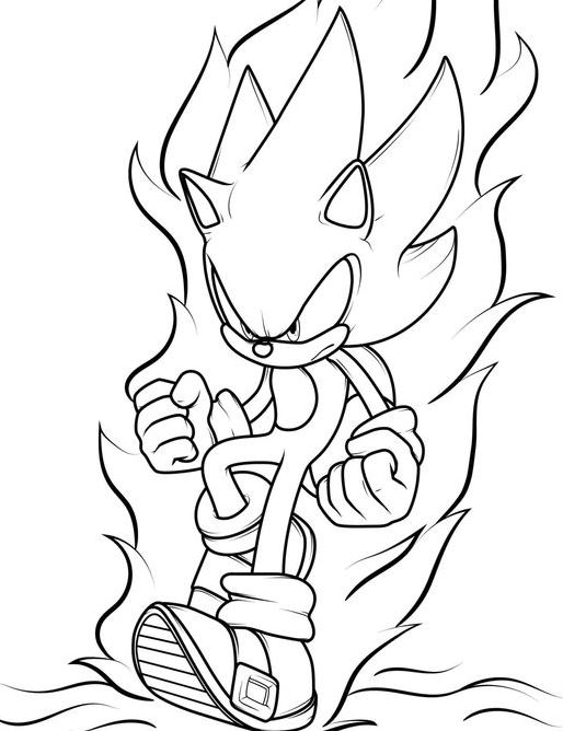 Coloring Pages For Boys   Sonic Coloring Pages Free PDF