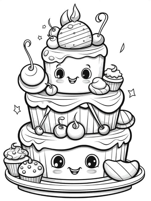 Coloring Pages For Kids   Happy Birthday Coloring Pages For