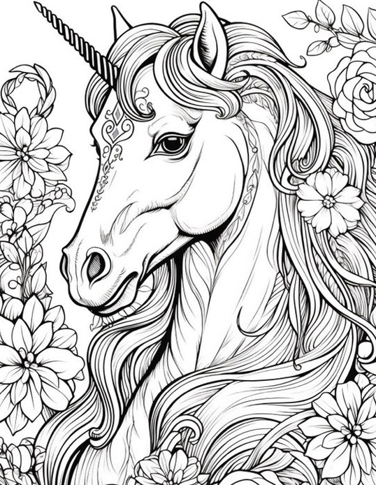 Coloring  For Kids   Unicorn Coloring
