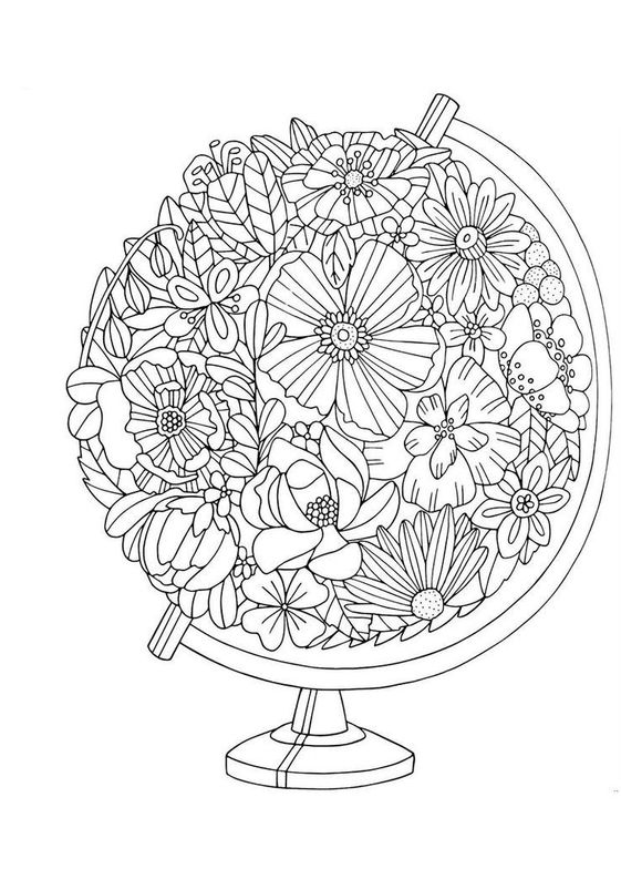 Coloring Pages   Kids Coloring Page Coloring Book Art, Detailed Coloring , Mandala Coloring