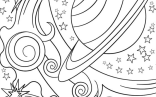 Coloring Sheets With Trippy Space   Rocket And Planets Coloring Page Free Printable Coloring Pages