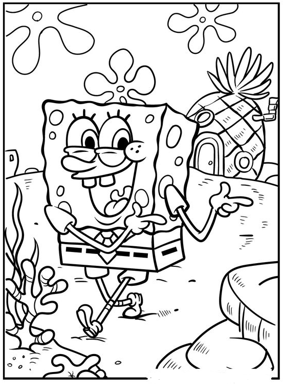 Cool Coloring Pages Super Fun Spongebob Coloring Pages