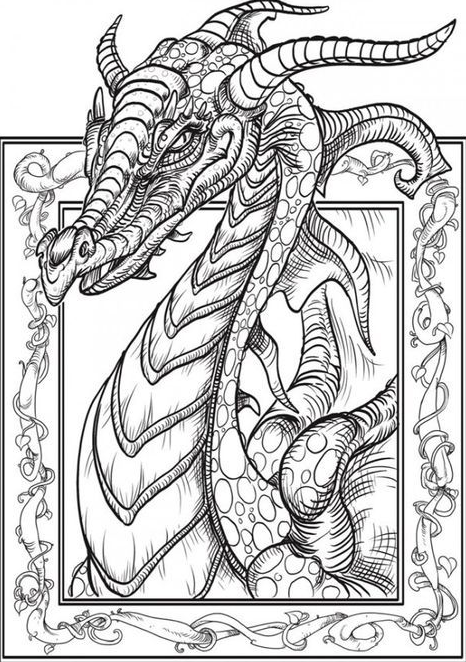Cool Coloring Pages With Download Dragon Coloring Page