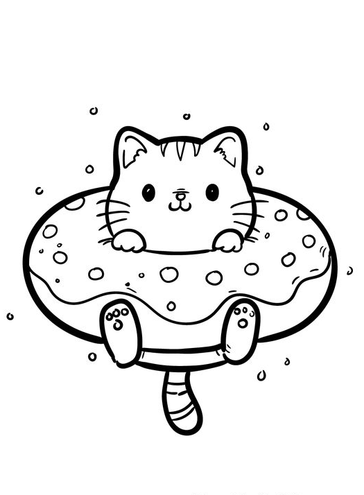 Cool Coloring Pages With Kitten Coloring Pages