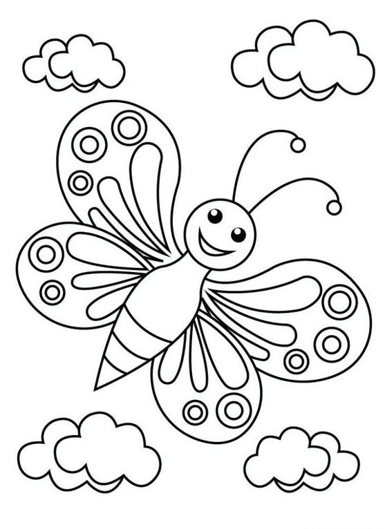 Cute Coloring Pages With Printable Butterfly Coloring Pages For Children