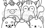 Cute Coloring Pages With Squishmallow Coloring Page Printable Squishmallow Coloring