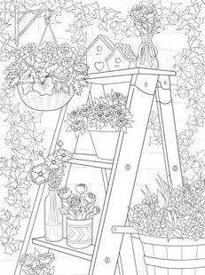 Dover Publications With Coloring Page & Line Art