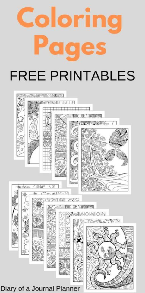 Free Adult Coloring Pages With Free Printable Mindfulness Colouring Sheets