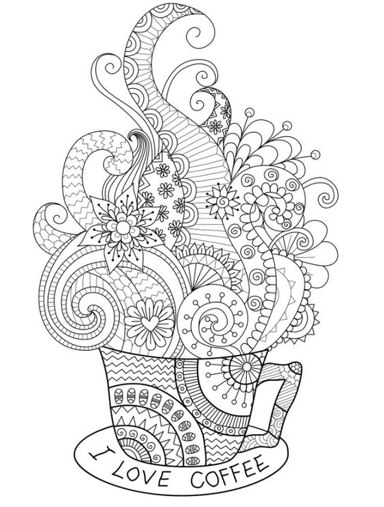 Free Adult Coloring  With Gorgeous Free Printable Adult Coloring