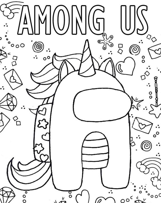 Free Printable Among Us Coloring Pages for Kids
