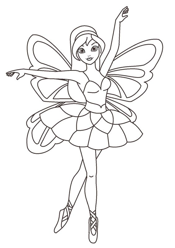 Free Printable Fairy Coloring Pages For