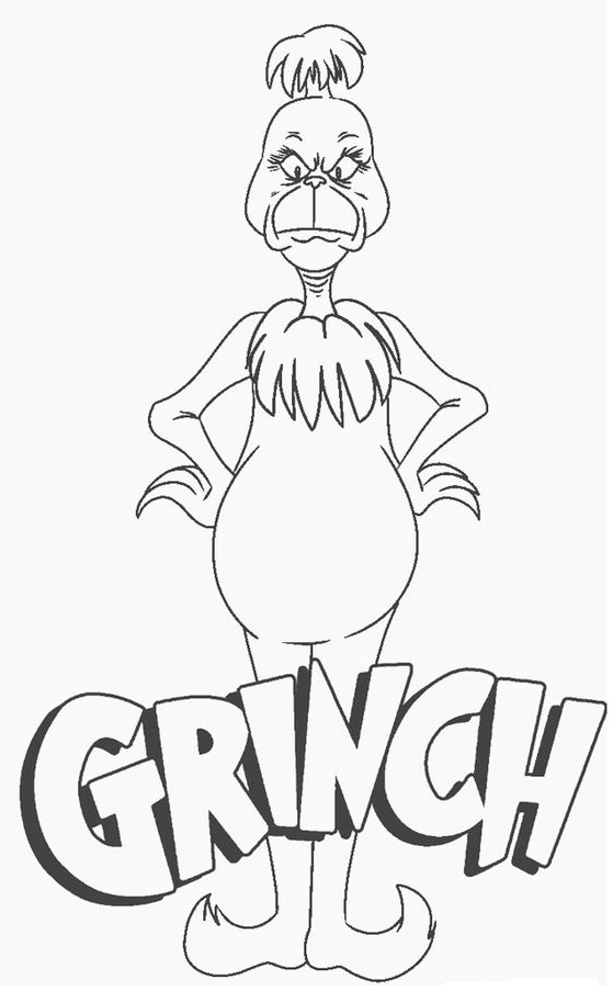Free Printable Grinch Coloring Pages For
